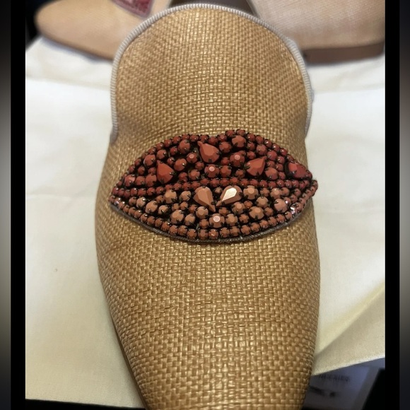 Brand New! Leather Stella McCartney Espadrilles With Stones Size 7 - Picture 3 of 6